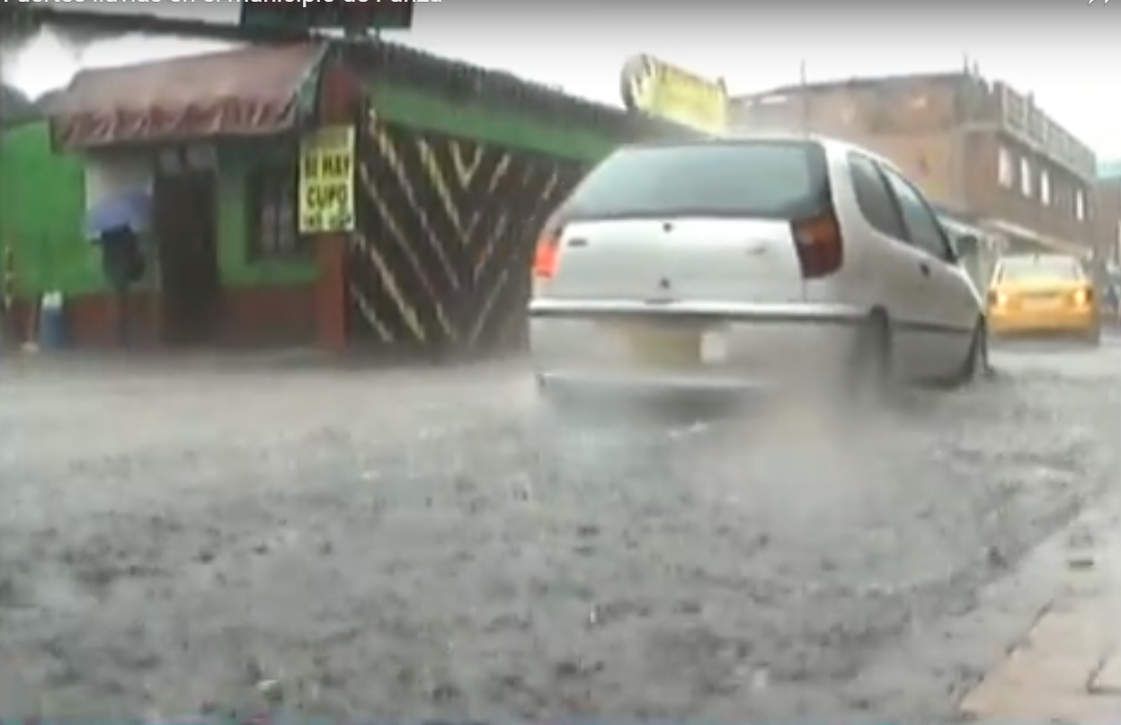 Fuertes lluvias en el municipio de Funza