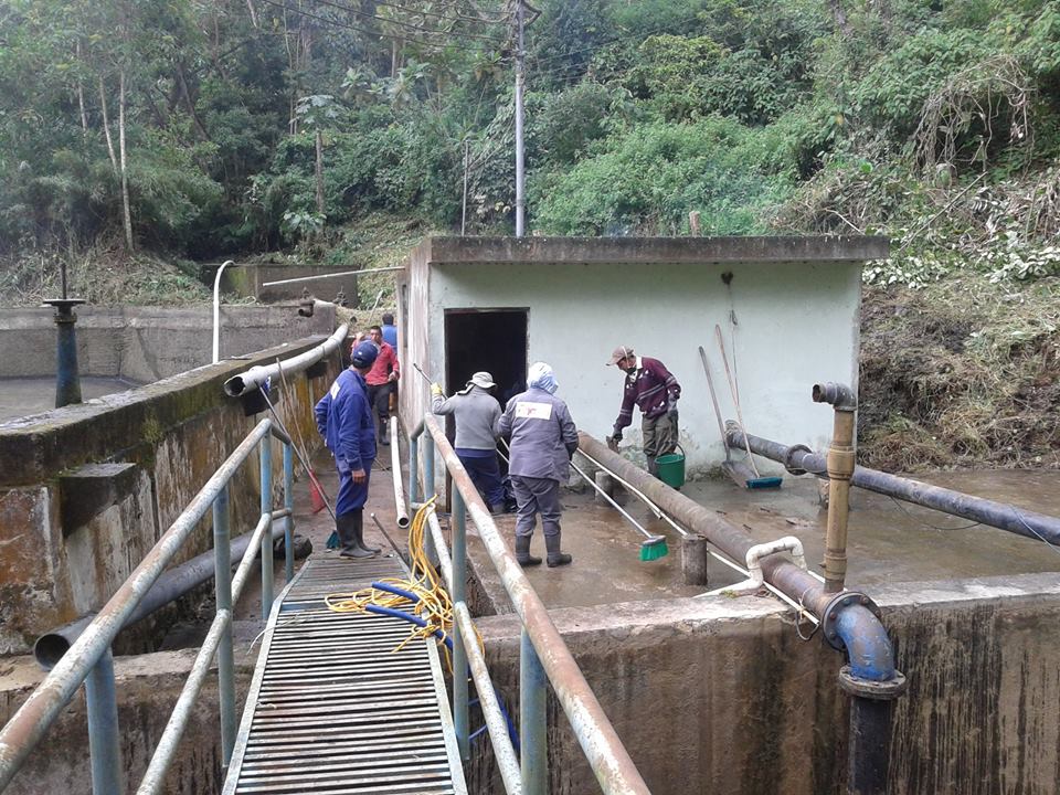 Mantenimiento al acueducto de Bojacá