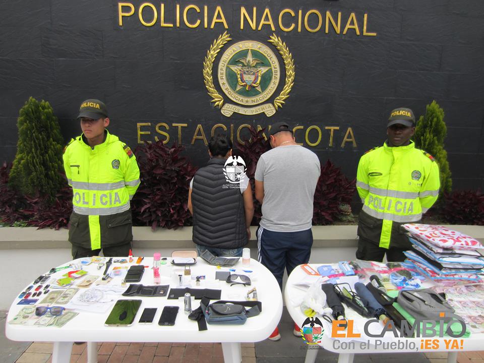 Capturan bandas delincuenciales en Cota