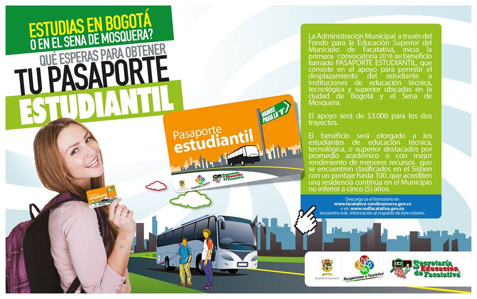 Continua beneficio de pasaporte estudiantil