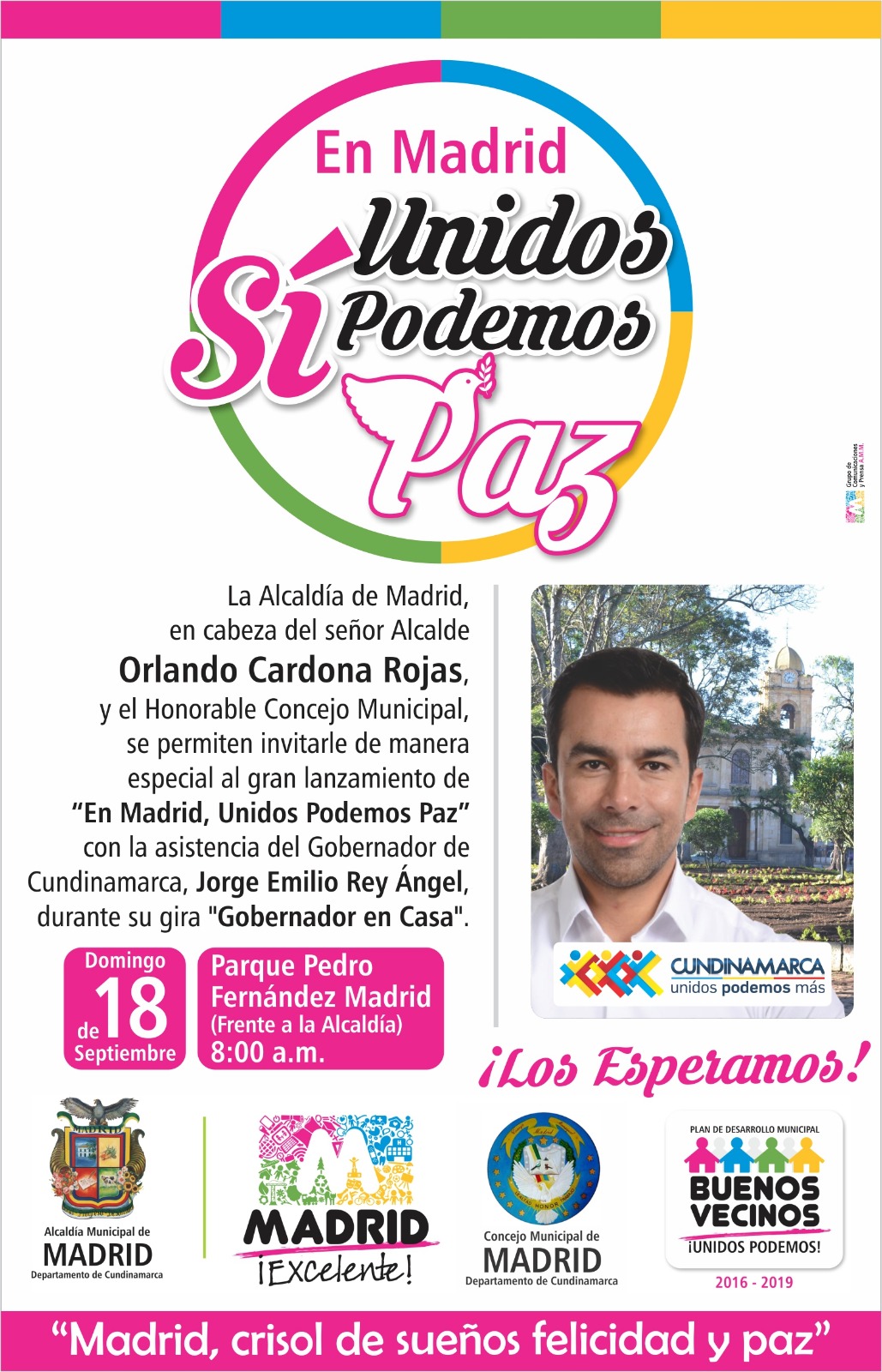 Gobernador cerca a Madrid