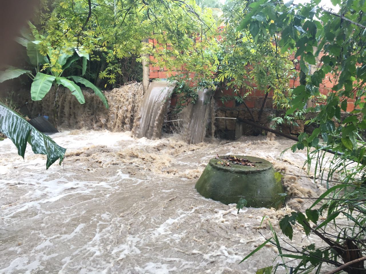 Emergencia en Chinauta por fuertes lluvias.