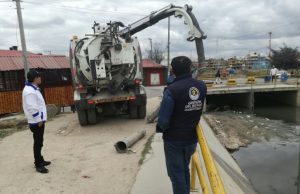 Gobernación de Cundinamarca apoya labores de prevención de inundaciones en Soacha