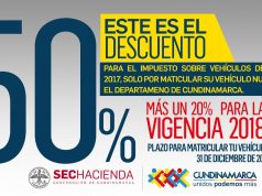 Matricule su vehículo nuevo en Cundinamarca y obtenga beneficio tributario