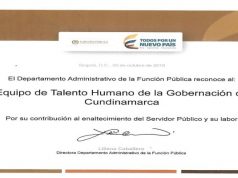 Departamento Administrativo de la Función Pública reconoce liderazgo de la Gobernación de Cundinamarca