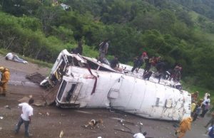 Volcamiento de vehículo en la vía Fusagasugá- Bogotá no deja víctimas fatales