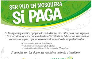 Ser pilo en Mosquera sí paga