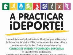 El Instituto de Recreación y Deporte de Madrid abre inscripciones para los centros de interés y formación deportiva