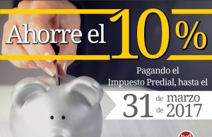 31 de marzo vence descuento de 10% para pago del predial en Facatativá