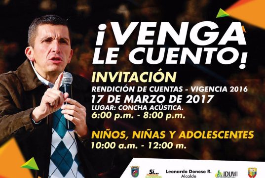 Rendición de cuentas Alcalde de Chía