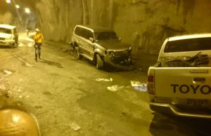 Caravana del Gobernador sufrió accidente