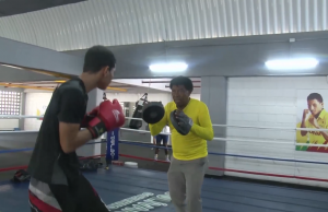 El olimpico Alfonso Perez entrenador de Boxeadores