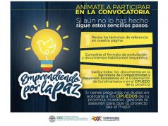 Convocatoria “Emprendiendo por la paz”