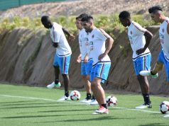 Con 14 jugadores la Selección Colombia entrenó en España