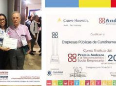 Reconocimiento a empresas públicas de Cundinamarca