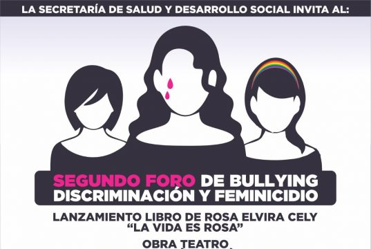 La Mesa presenta segundo foro contra el bullying, discriminación y feminicidio