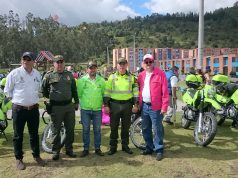 Entrega de nuevas motocicletas a la Policía en Facatativá