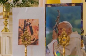 Guasca recibió durante su fiesta patronal reliquias de San Jacinto y San Juan Pablo II