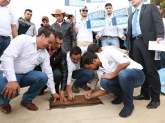 Guatavita es municipio récord en construcción de placas huella en el departamento