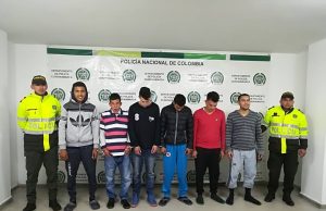 Policía de Funza captura cinco personas en flagrancia por hurto y extorsión