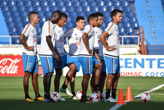 Selección Colombia entrenó en el estadio Metropolitano