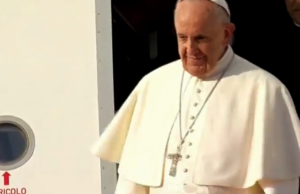 Imagen histórica del Papa Francisco en Colombia