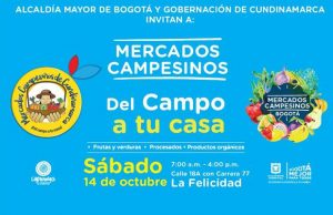 Llega el mercado campesino cundinamarqués a Bogotá