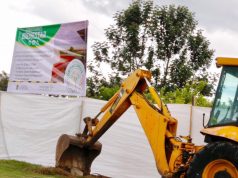 Primera piedra a Pista de Patinaje en Mosquera