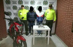 Dos capturados por tráfico de estupefacientes en Facatativá