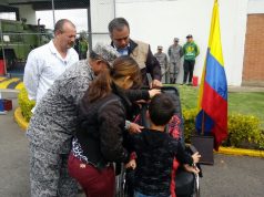 Familia madrileña beneficiada por el CAMAN