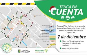 Plan víal tendrá para temporada navideña en el municipio de Mosquera