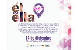 Cundinamarca, el primer departamento en unirse a He for She
