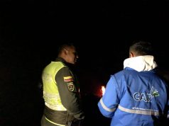 Operativo en flagrancia de quema a cielo abierto en el cerro Manjuí