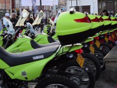 Entrega de implementos para la Policía Nacional en Funza