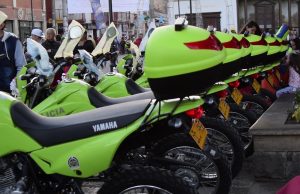 Entrega de implementos para la Policía Nacional en Funza