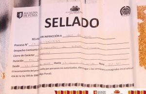 Siete sellamientos a establecimientos nocturnos en Funza por incumplimiento