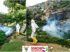 Zonas públicas de Soacha se encuentran bajo proceso de fumigación
