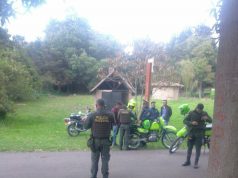 Individuos fueron encontrados pintando grafitis en el Parque Arqueológico de Facatativá