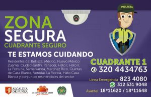 Cuadrantes seguros en el municipio de Funza