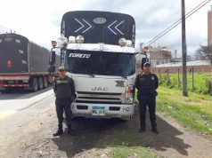 Operativo de Policía Nacional frustra asalto a camión, dejando dos capturados en Facatativá