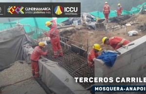 Siguen las obras para la construcción de los terceros carriles en la vía Mosquera-Anapoima