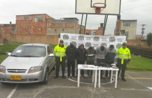 Captura de cinco delincuentes en Facatativá