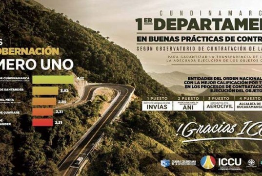 Cundinamarca, primero en implementar buenas prácticas en contratación de infraestructura de transporte