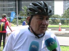 Lucho Herrera pedalea contra el Cáncer de piel