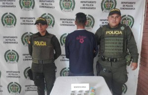 Policía de Cundinamarca capturó a individuo con múltiples dosis de marihuana