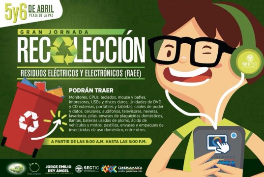 Gran Jornada de Recolección de Residuos Eléctricos y Electrónicos en Cundinamarca
