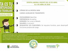 Ofertas laborales en el municipio de Mosquera