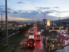 Policía de Soacha se toma las estaciones de Transmilenio