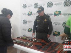 Policía de Cajicá lidera acciones contra porte de armas y objetos contundentes