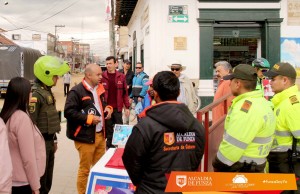 Continúan las labores para recuperar el espacio público en Funza